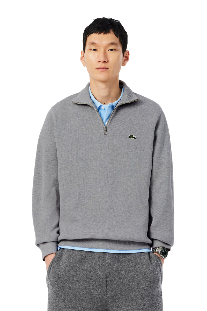 Carica immagine in Galleria Viewer, FELPA LACOSTE INTERLOCK A COLLO ALTO CON ZIP 
