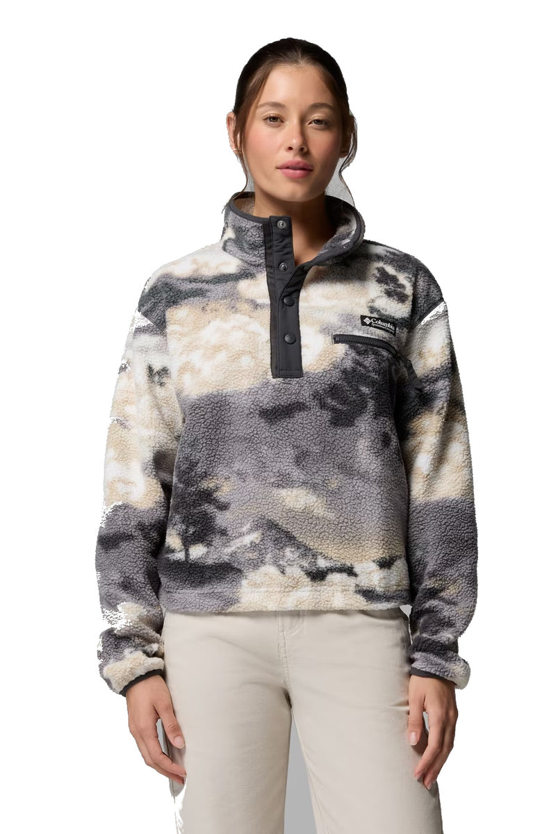 Load image into Gallery viewer, PILE COLUMBIA HELVETIA FANTASIA MEZZA ZIP DONNA 
