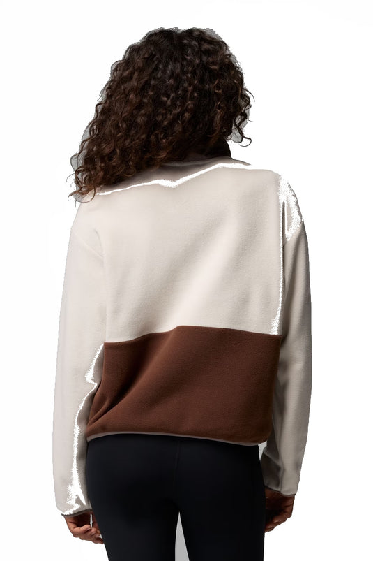 PILE DONNA COLUMBIA MEZZA ZIP SEQUOIA 