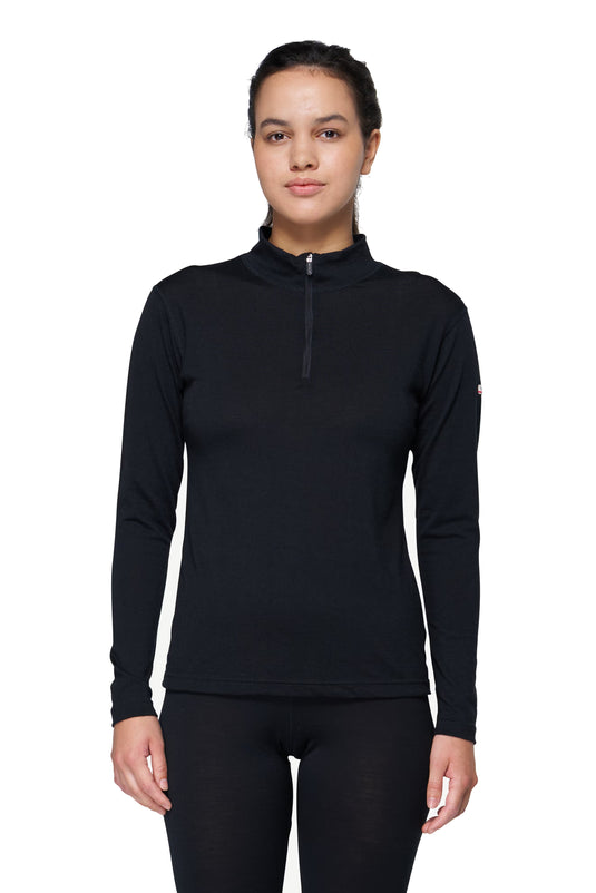 MAGLIA TERMICA IN LANA MERINO 200g ZIP DEVOLD DONNA 