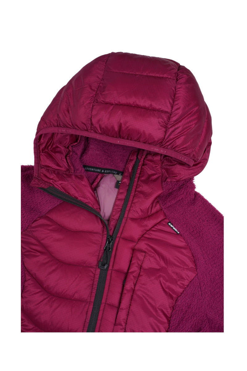 Carica immagine in Galleria Viewer, GIACCA DONNA ICEPEAK DAKOTA IBRIDO MANICHE IN PILE 
