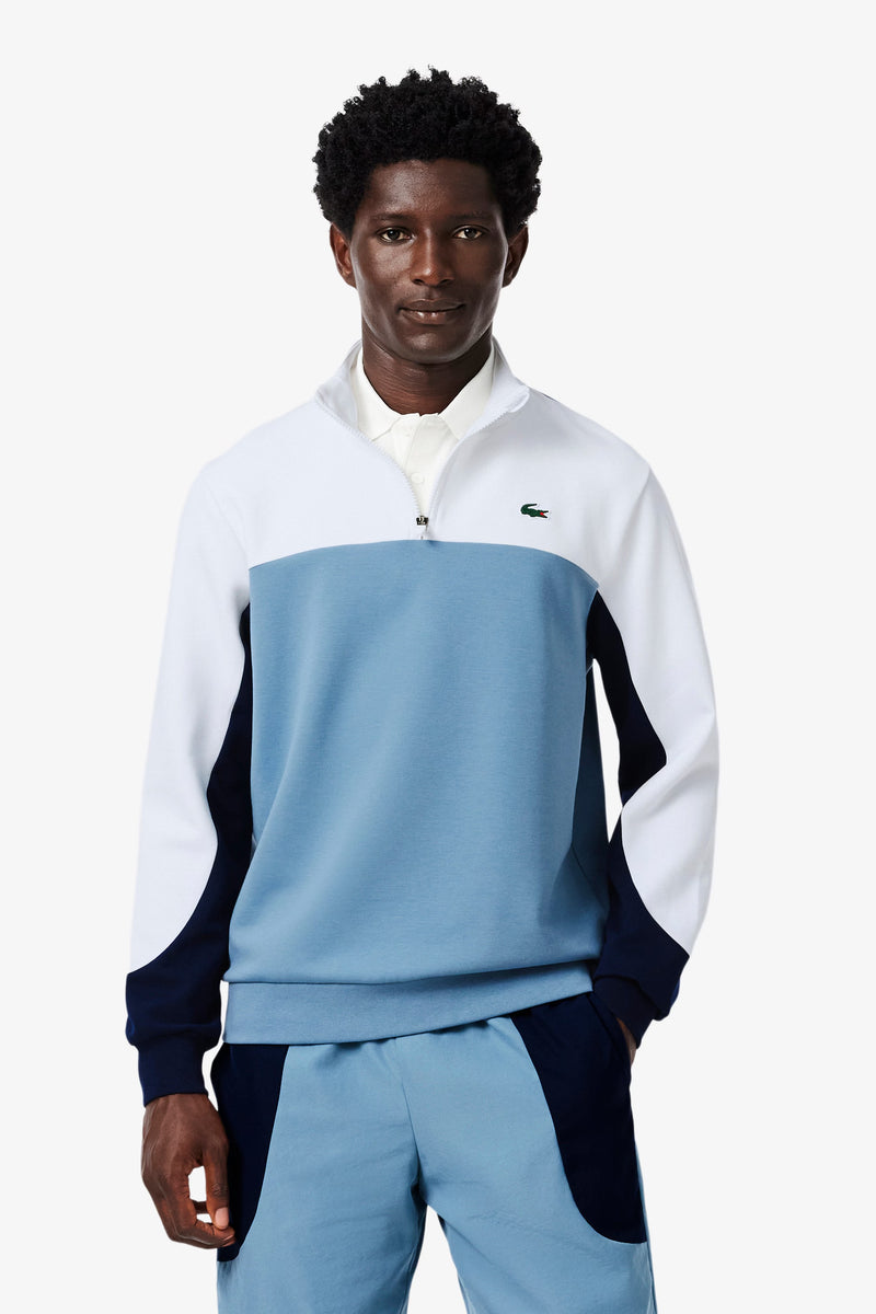 Load image into Gallery viewer, FELPA LACOSTE MEZZA ZIP UOMO TESSUTO TECNICO 
