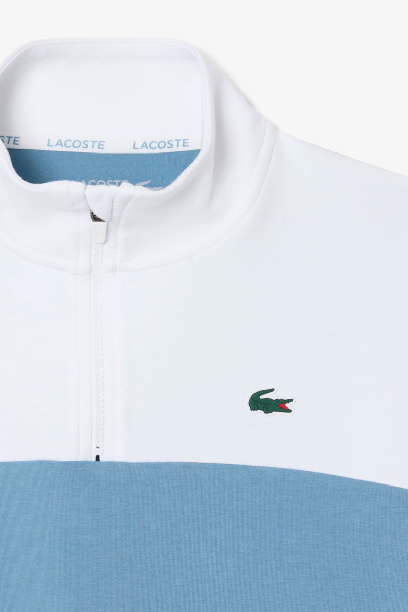 Load image into Gallery viewer, FELPA LACOSTE MEZZA ZIP UOMO TESSUTO TECNICO 
