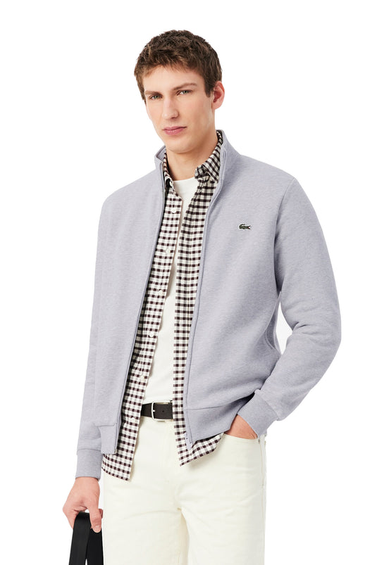 FELPA LACOSTE CON ZIP UOMO 