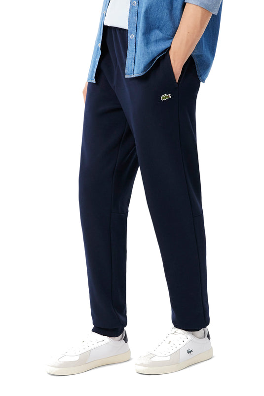 PANTALONE DELLA TUTA LACOSTE IN COTONE FELPATO 