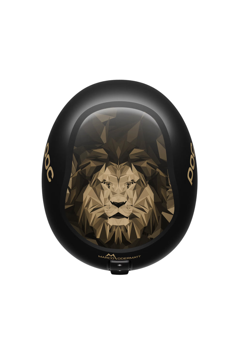 Carica immagine in Galleria Viewer, CASCO POC SKULL DURA JR MARCO ODERMATT NERO ORO 
