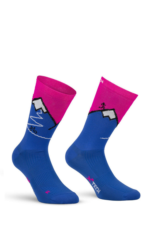 CALZA X TECH TECNICA  COLORATE 