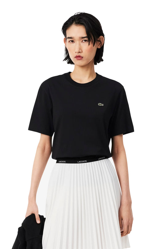 T-SHIRT MORBIDA LACOSTE DONNA GIROCOLLO 