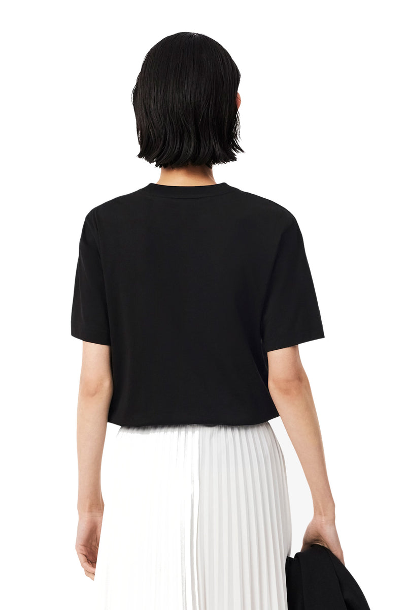 Load image into Gallery viewer, T-SHIRT MORBIDA LACOSTE DONNA GIROCOLLO 
