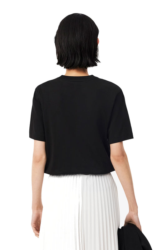 T-SHIRT MORBIDA LACOSTE DONNA GIROCOLLO 