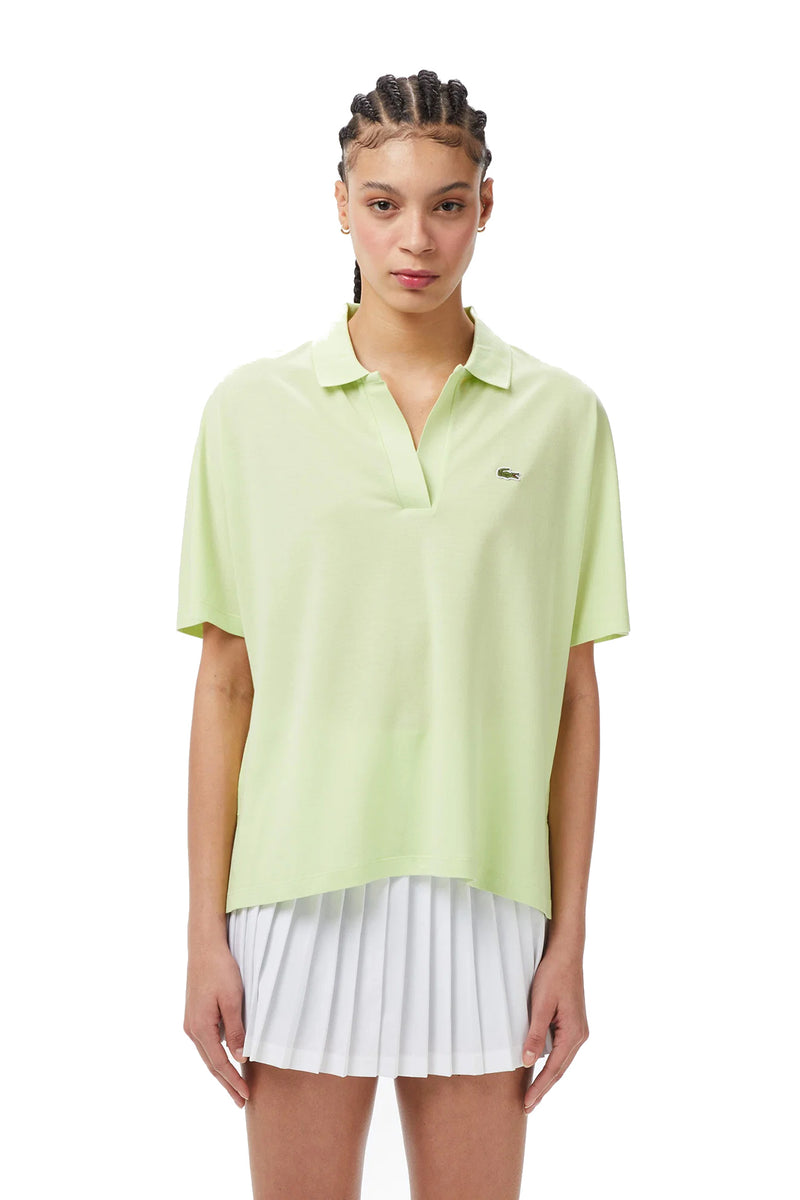 Load image into Gallery viewer, POLO FLUIDA RELAX FIT LACOSTE DONNA 
