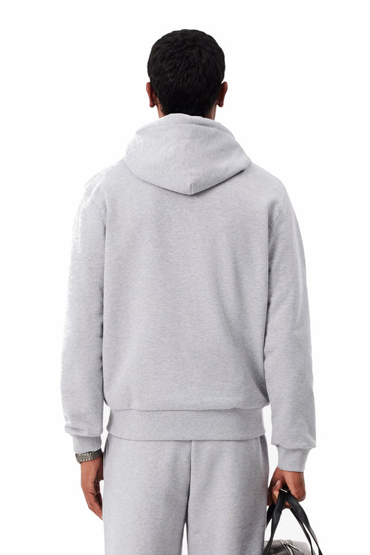 FELPA LACOSTE IN COTONE CON CAPPUCCIO 