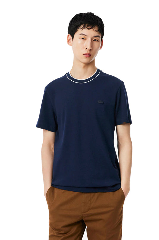 T-SHIRT UOMO LACOSTE GIROCOLLO IN PIQUE' 