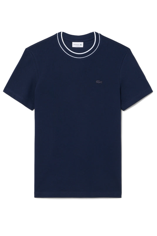T-SHIRT UOMO LACOSTE GIROCOLLO IN PIQUE' 