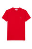 T-SHIRT A GIROCOLLO IN JERSEY DI COTONE PIMA TINTA UNITA