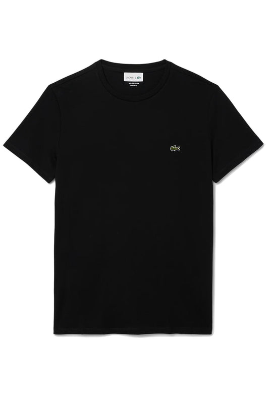 T-SHIRT A GIROCOLLO IN COTONE LACOSTE 