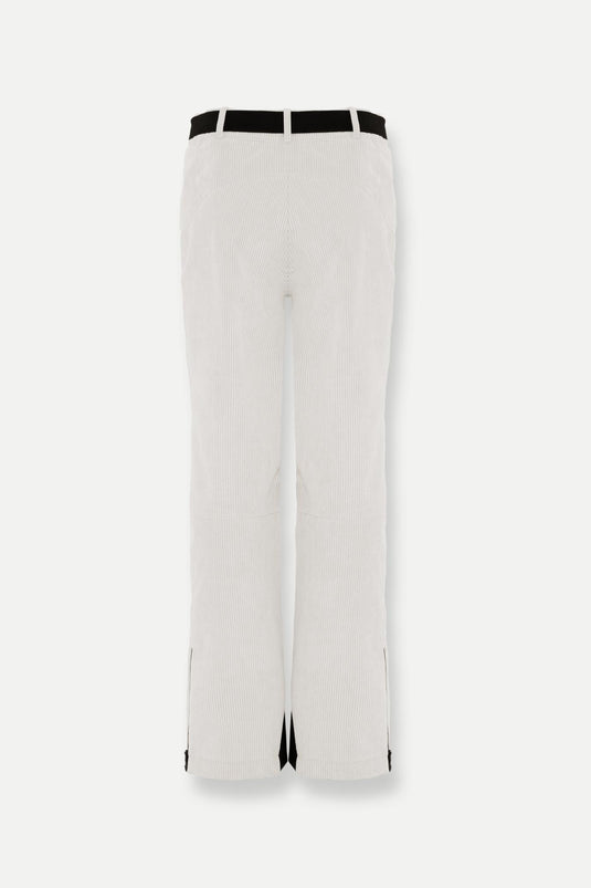 PANTALONI DA SCI IMBOTTITI IN VELLUTO A COSTE 