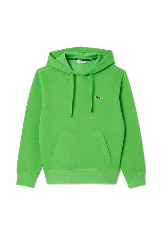 FELPA CON CAPPUCCIO IN PIQUÉ DOUBLE FACE RELAXED FIT 