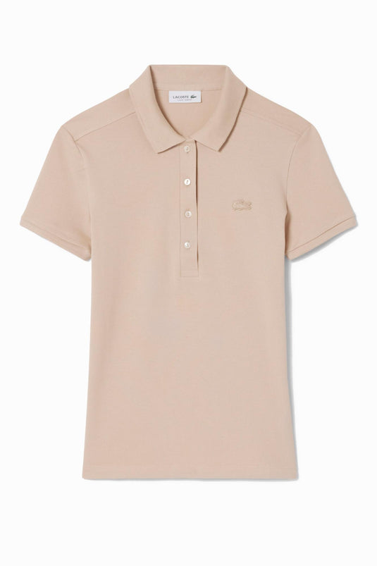 POLO DA DONNA IN PIQUÉ DI COTONE STRETCH LACOSTE SLIM FIT 