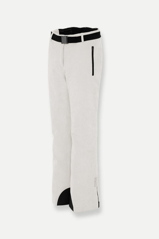 PANTALONI DA SCI IMBOTTITI IN VELLUTO A COSTE 