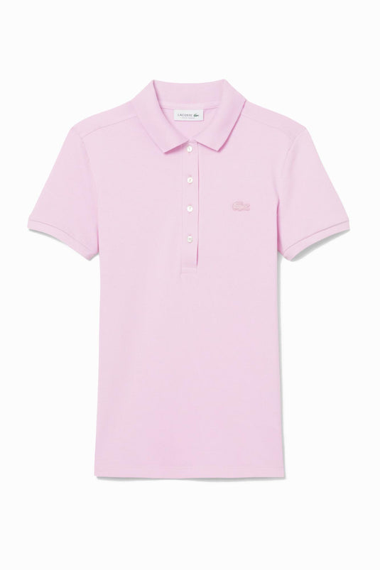 POLO DA DONNA IN PIQUÉ DI COTONE STRETCH LACOSTE SLIM FIT 