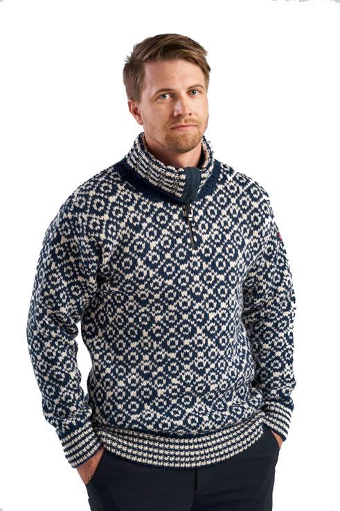 SVALBARD WOOL ZIP NECK 