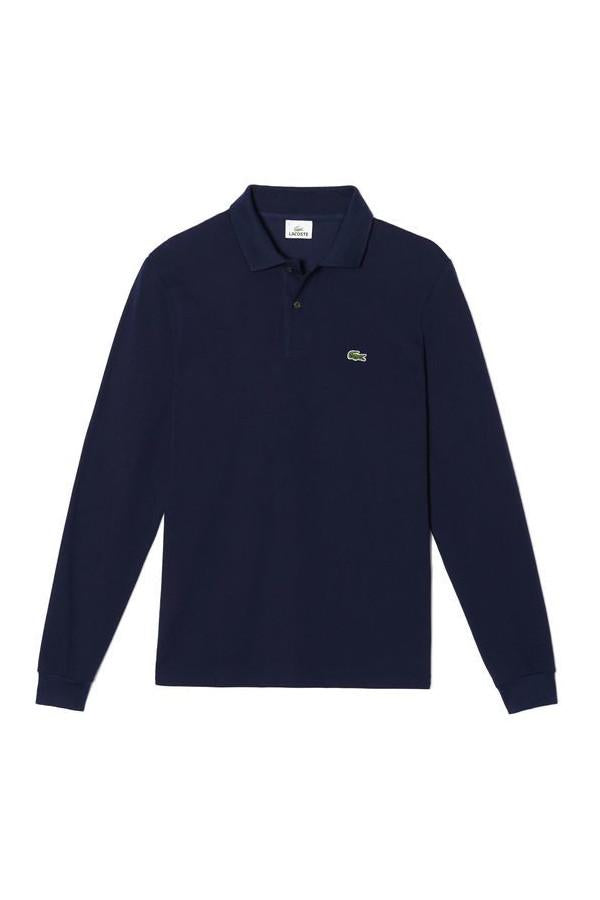 Carica immagine in Galleria Viewer, POLO LACOSTE DI TAGLIO CLASSICO CON MANICHE LUNGHE IN PETIT PIQUÉ 
