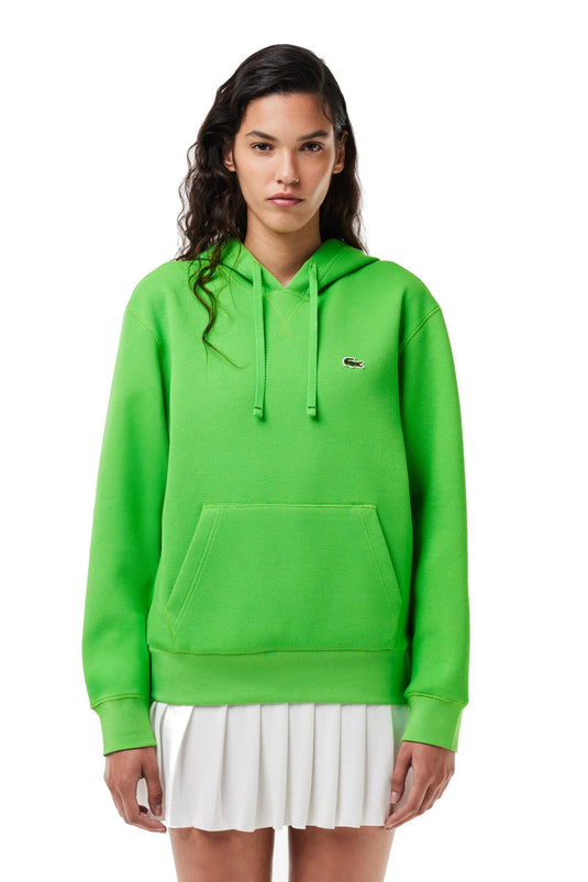 FELPA CON CAPPUCCIO IN PIQUÉ DOUBLE FACE RELAXED FIT 