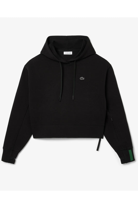 FELPA LACOSTE CORTA CON CAPPUCCIO 