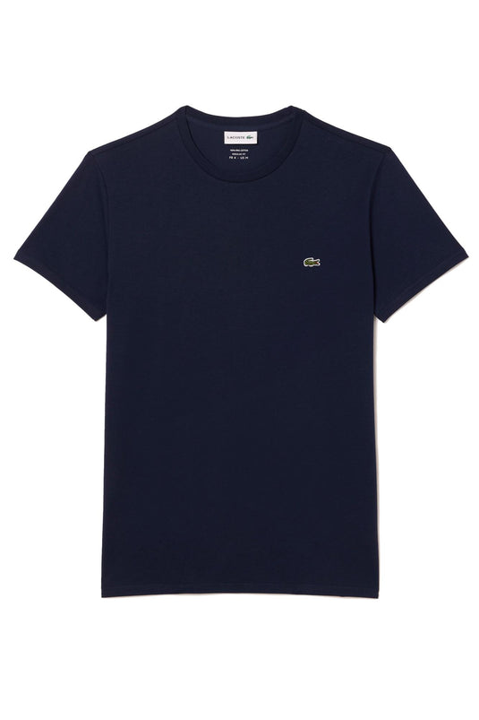 T-SHIRT A GIROCOLLO IN COTONE LACOSTE 