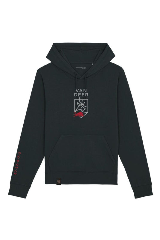 FELPA VAN DEER CAPPUCCIO E LOGO 