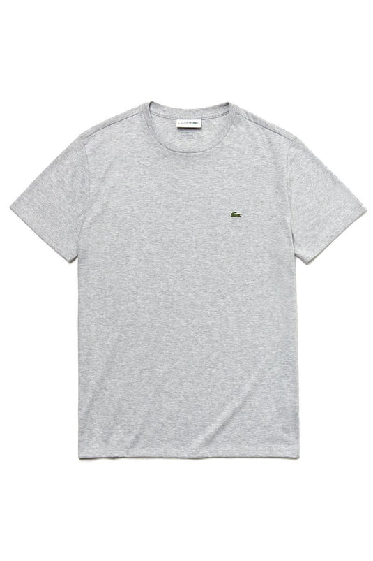 T-SHIRT A GIROCOLLO IN JERSEY DI COTONE PIMA TINTA UNITA 