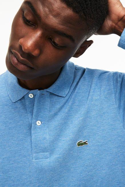 POLO LACOSTE DI TAGLIO CLASSICO CON MANICHE LUNGHE IN PETIT PIQUÉ 