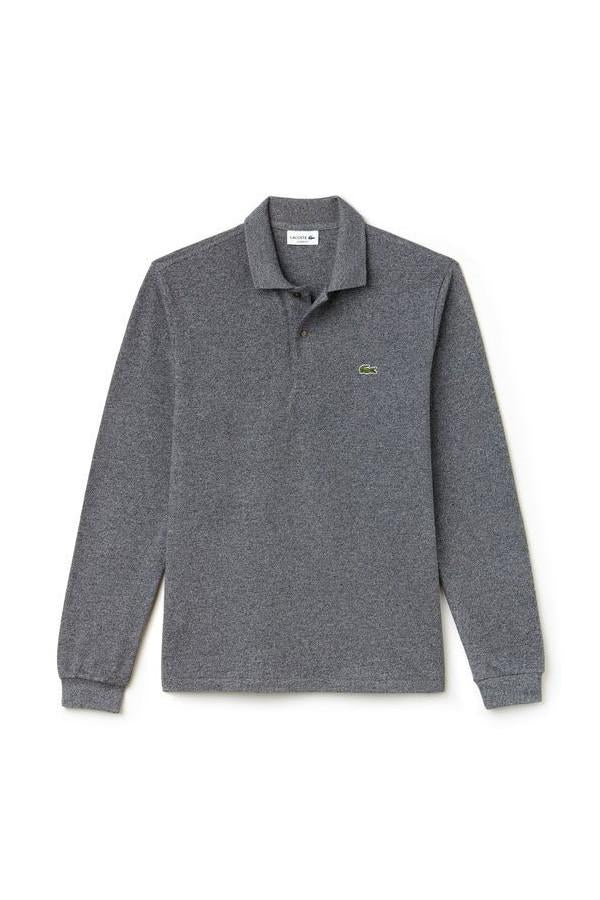 Carica immagine in Galleria Viewer, POLO LACOSTE DI TAGLIO CLASSICO CON MANICHE LUNGHE IN PETIT PIQUÉ 
