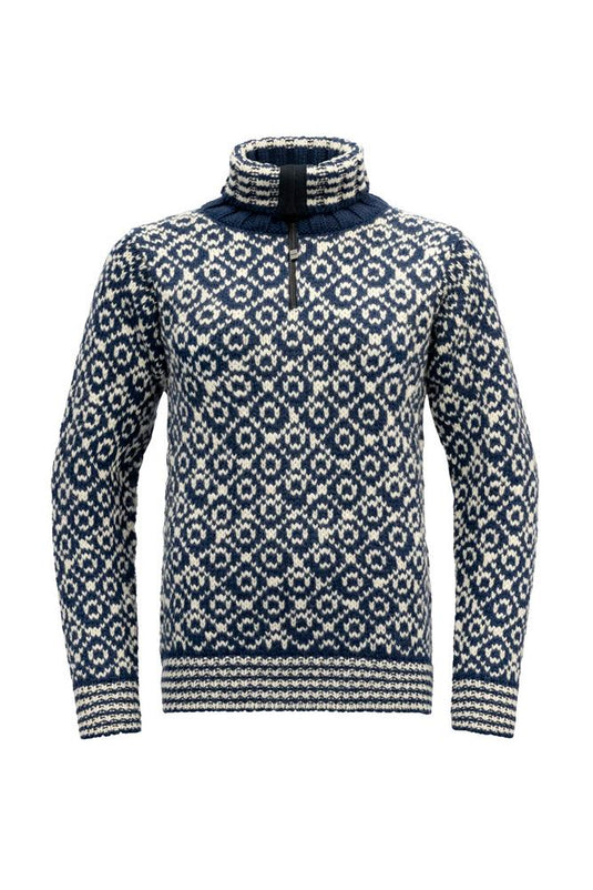 SVALBARD WOOL ZIP NECK 