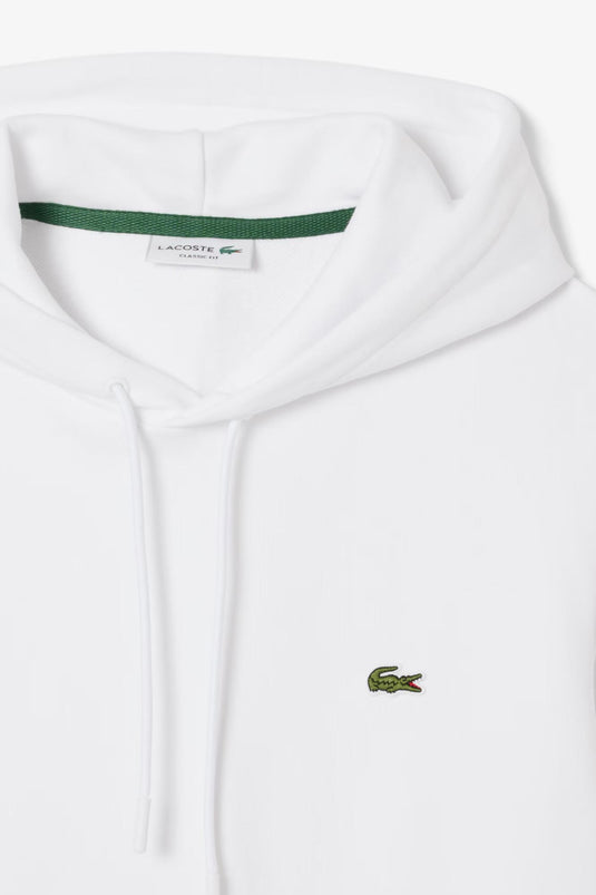 FELPA LACOSTE IN COTONE CON CAPPUCCIO 