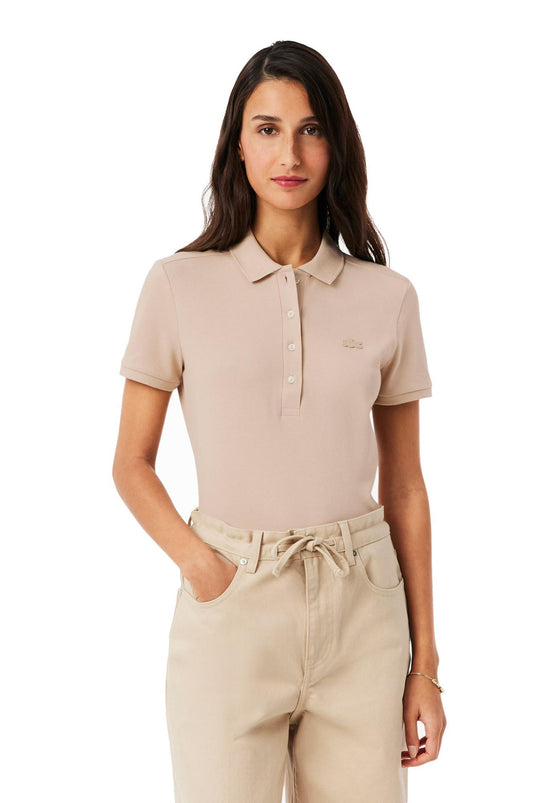 POLO DA DONNA IN PIQUÉ DI COTONE STRETCH LACOSTE SLIM FIT 