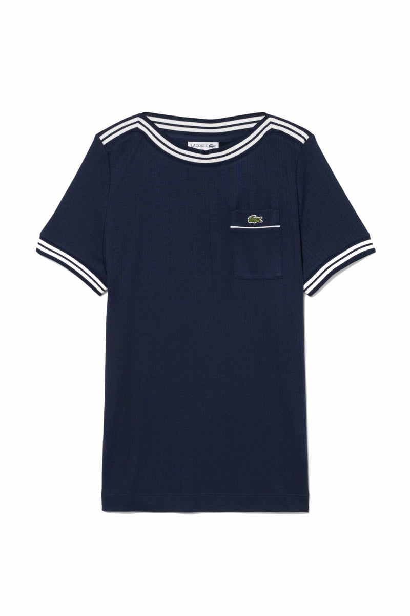 Carica immagine in Galleria Viewer, T-SHIRT CON SCOLLO A BARCHETTA LACOSTE 
