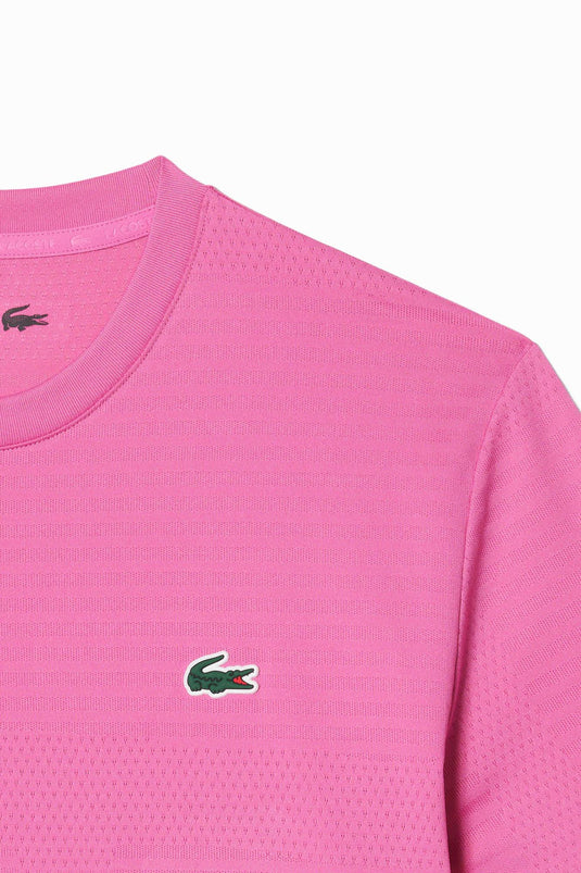 T-SHIRT TENNIS LACOSTE ULTRA DRY ELASTICIZZATA 